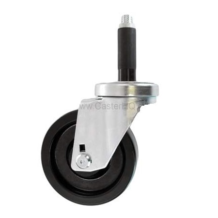 Casterhq 3"x1-1/4" Swivel Caster, POLYOLEFIN Wheel, 7/8" Expanding STEM, 3 HDLDPO314-78
